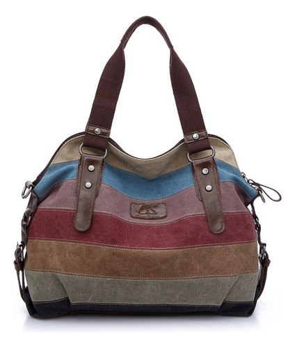 S Bolso Diagonal De Lona Casual Retro