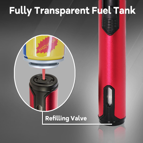 Antorchas Recargables De Butano Vela De Plasma Doble Arco Antorcha Roja + Arco Negro
