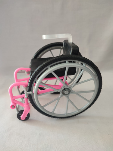 Barbie Silla De Ruedas Rosa Mattel (Usado)