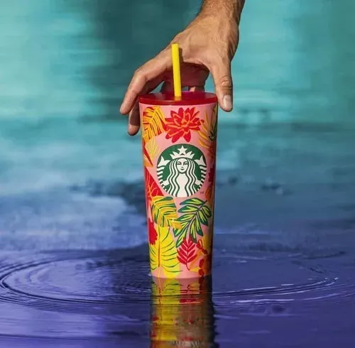 Termo Starbucks Tumbler Verano Summer Nuevo + Regalo Hojas