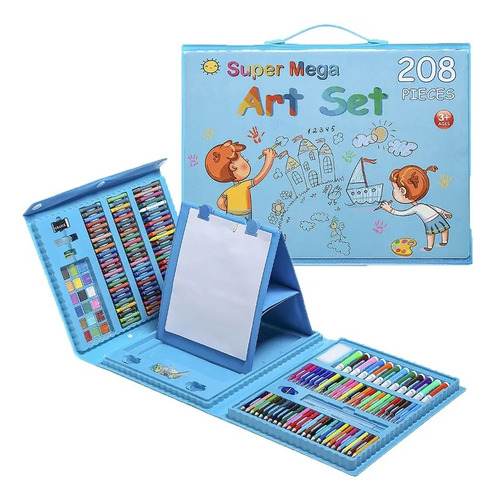 Maleta De Lápiz Niños Y Niñas 208pcs Crayones Mini Marcadore