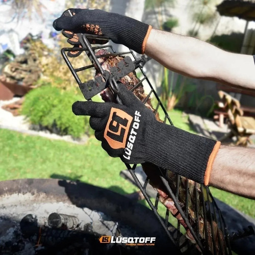 Imagen 3 de 9 de Guantes Resistentes Al Calor Temperatura Largos Lusqtoff