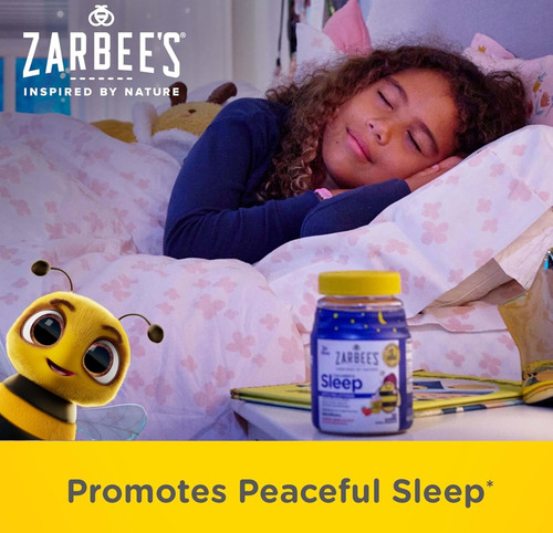 Zarbees - Melatonina Para Niños 60 Gummies- Sabor Frutilla Frutilla