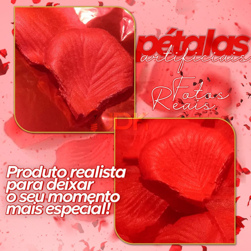 Imagem 3 de 6 de Kit Surpresa Romântica 200 Pétalas 7 Velas 2 Balão Coração