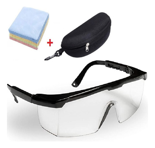 Lentes Gafas Proteccion Seguridad Laboratorio + Estuche