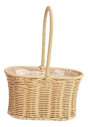 Cesta De La Niña De Cesta De Picnic Photo 22 X 12 X 31 Cm