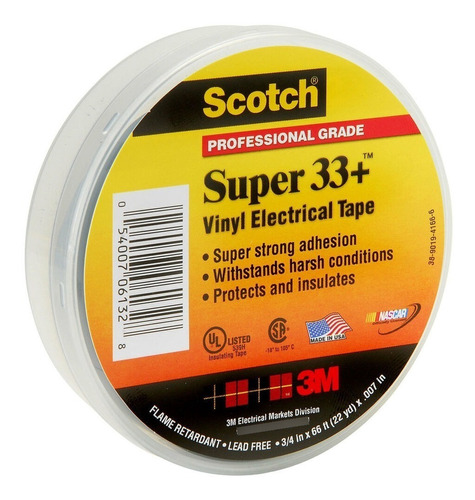 Cinta Scotch Super 33+ 3m