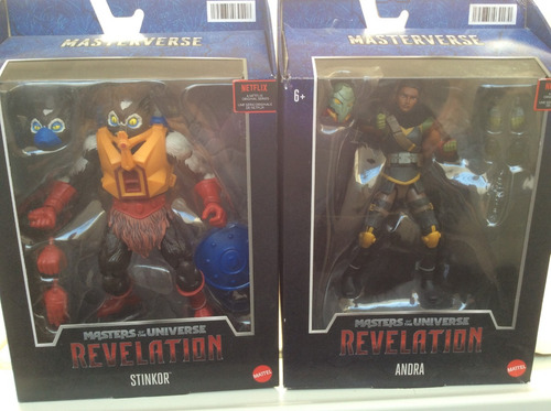 Lote De Andra Y Stinkor - Masters Of The Universe Revelation (Usado)