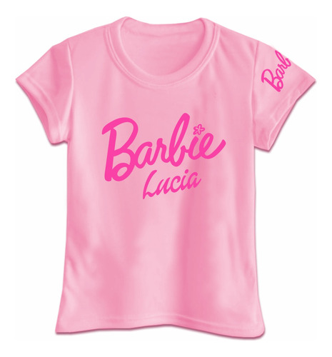 Franela Camisa Para Niña Motivo Barbie En Microdurazno