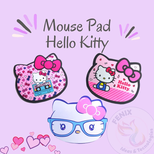 Mouse Pad Hello Kitty Alfombrilla De Ratón Compacto Portátil