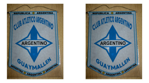 Banderin Mediano 27cm Argentino De Guaymallen