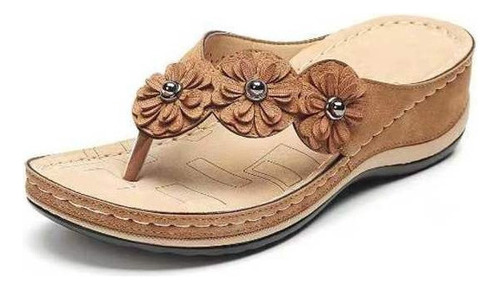 Sandalias De Playa Con Chanclas Y Plataforma Para Mujer