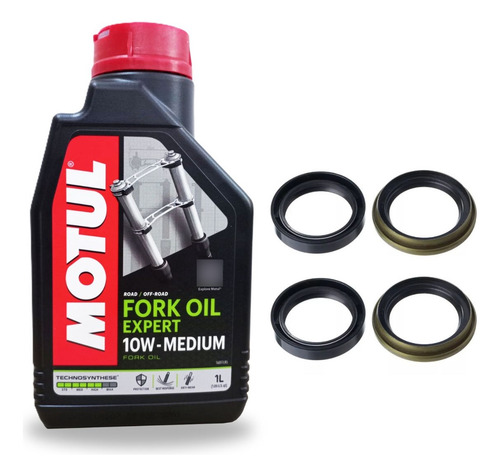Óleo Suspensão Motul Crf 250 19-22 + Retentores E Guarda Pó