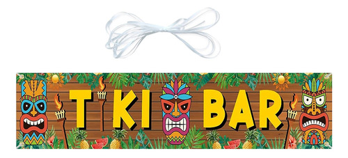Pôster De Banner Tiki Decorações De Festa Havaiana
