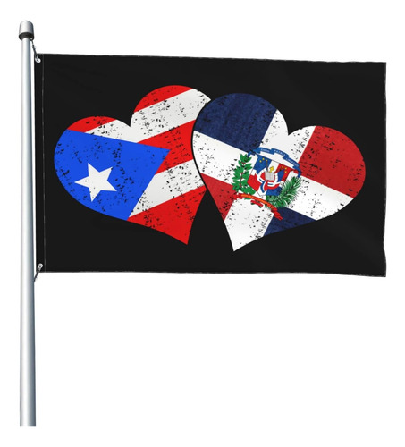 Banderas De República Dominicana De Puerto Rico Bandera De 4