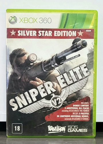 Sniper Elite V2 Mídia Física Xbox 360 Com Manual Nf 