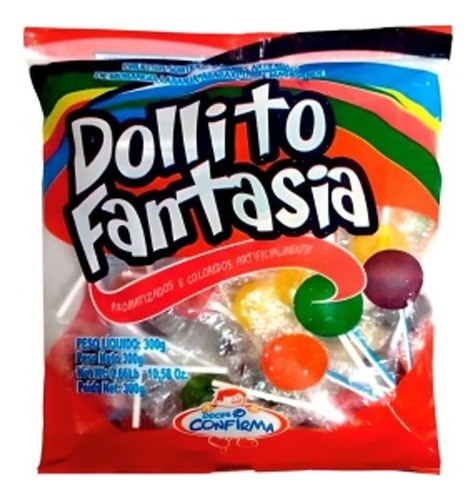 Pirulito Fantasia Dollito - 300 Gramas