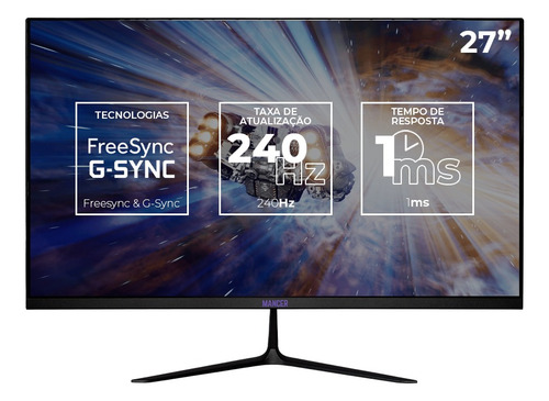 Monitor gamer Mancer Horizon Z PRO240H MCR-HZNP240H-BL01 led 27 POL Preto