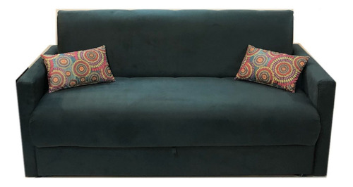 Sofa Cama Queen, Excelente Calidad - Artico Color Chocolate Diseño De La Tela Suede