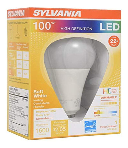 Sylvania 100w Equivalente, Bombilla Led, Lampara A21, Efici