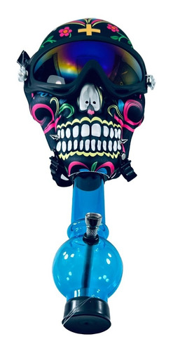 Mascara De Silicona Bong Pipa De Agua Skull Candyclub
