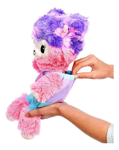 Peluche Llama Pikmi Pops Pajama Llamas, Con Antifaz Y Acces