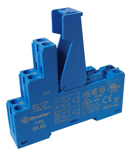 Base Azul Para Mini Relevador 24 Vdc 8 Pines 95.05