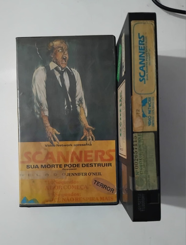 Fita Vhs - Scanners (1980), De David Cronemberg - Raro, 1aed