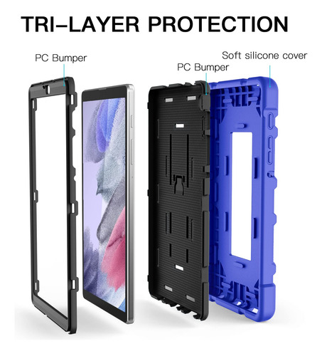 Funda Para Samsung Galaxy Tab A7 Lite Antigolpes Color Azul Azul