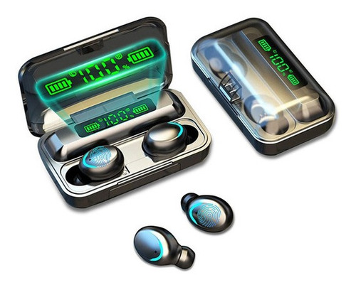 Imagen 3 de 3 de Audífonos Inalámbricos F9 5c Tws Bluetooth 5.0 + Powerbank