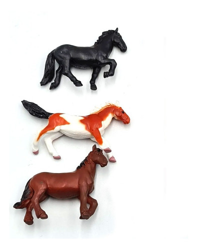 Set 12 Caballos En Tubo Manymals Piedras Arbol 16 Piezas