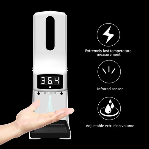 Imagen 7 de 9 de Termómetro/dispensador Automático Alcohol Gel K9 Pro
