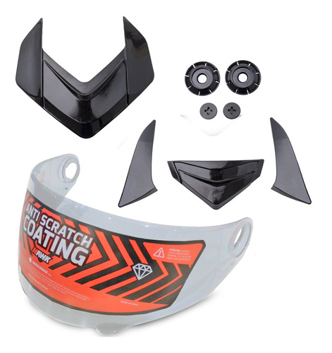 Repuesto Hawk Rs1 Kit Visor C/mecanismo Y Ventilaciones Of