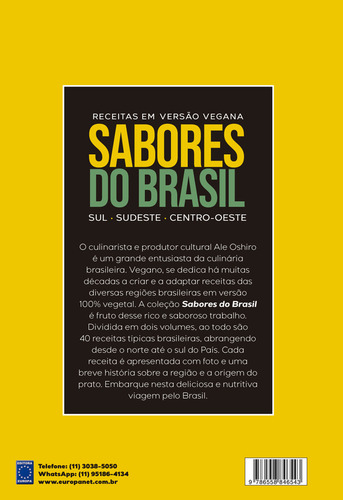 Sabores Do Brasil - Receitas Em Versao Vegana (colecao 2 Livros), De Oshiro, Ale. Editorial Europa, Capa Mole, Edição 1 Em Português, 2024