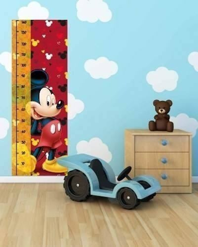 Vinil Decorativo Regla Infantil Mickey Mouse Con Tu Nombre