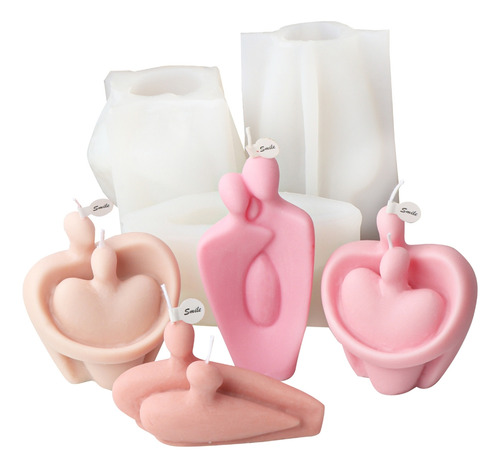 (c) Molde De Silicona Para Velas, Estatuas De Pareja, Amante