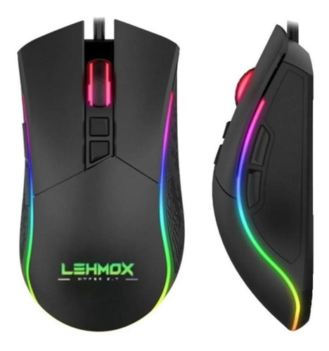 Mouse Gamer Macros Customizáveis Led Rgb 6400 Dpi