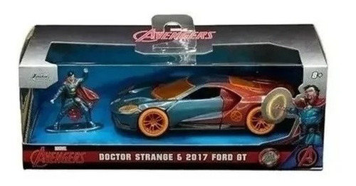 Avengers Ford Gt 2017 + Figura De Dr. Strange Escala 1:32