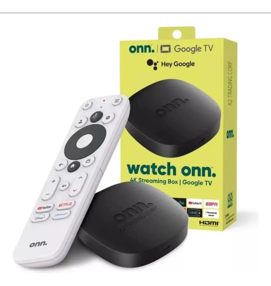 Tvbox Smart 4k Streaming Box 4k 2 Gb Ram, android Tv Watch Onn. Color Negro