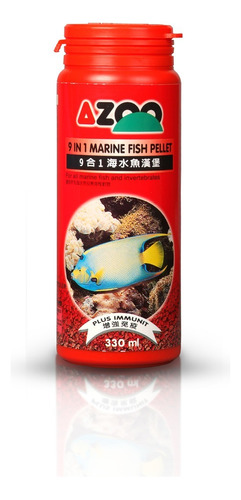 Azoo 9 In 1 Marine Fish Pellet Alimento Marino 450 Gr 