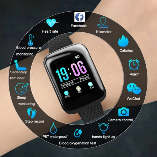 Imagen 2 de 2 de Reloj Inteligente Smart Watch D13 Monitor Cardiaco Tienda