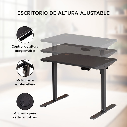 Escritorio Perspective Ajustable 140cm Café