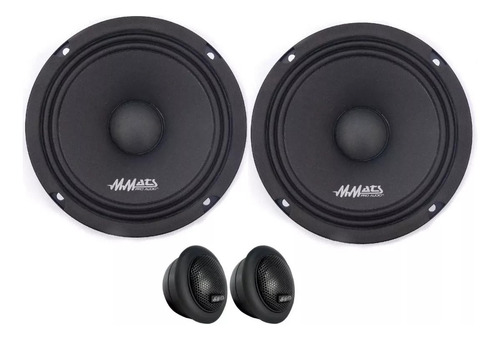 Set De Medios Mmats Open Show Pa601 + Tweeters Gft1