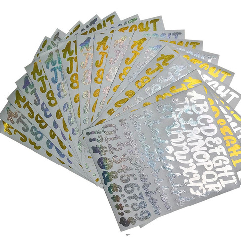 20 Vinyl Letter Number Stickers, Decals