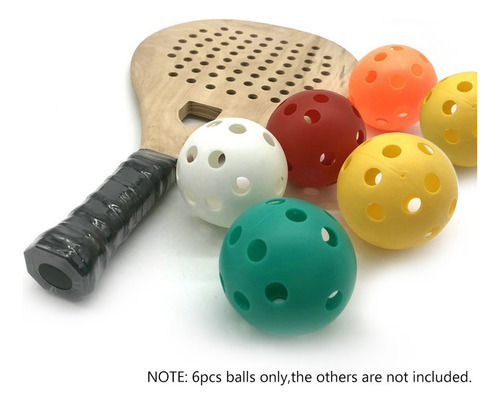 A 6 Bolas De Pickleballs For Uso En Interiores