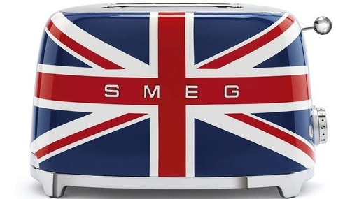 Smeg 50s Retro Line Union Jack - Tostadora De 2 Rebanadas Color Acero inoxidable