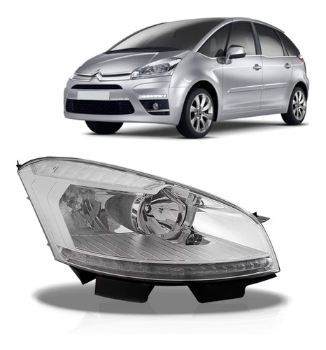 Farol C4 Grand Picasso 2008 A 2011 Elétrico Pisca Cristal