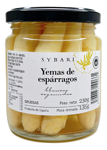 Yemas De Espárragos D.o. Navarra, Sybari, 230 Gr