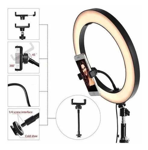 Combo Imperdible Tira Led Rgb 5mt Más Aro Selfie Con Trípode