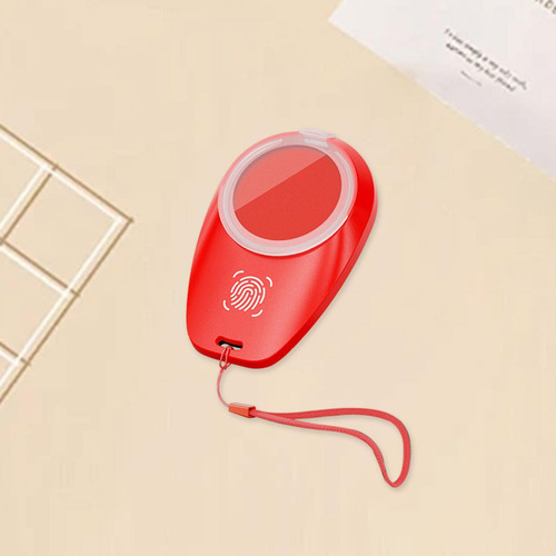 Almohadilla De Tinta Compatible Con Huellas Dactilares, Rojo